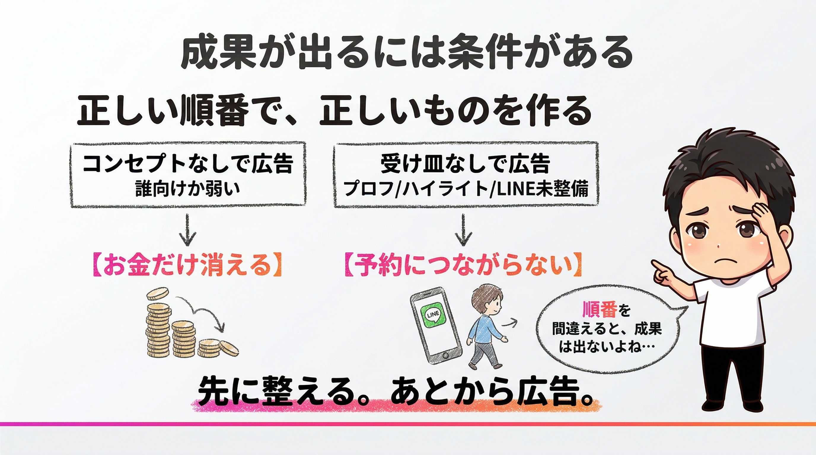 正しい順番で正しいものを作る
